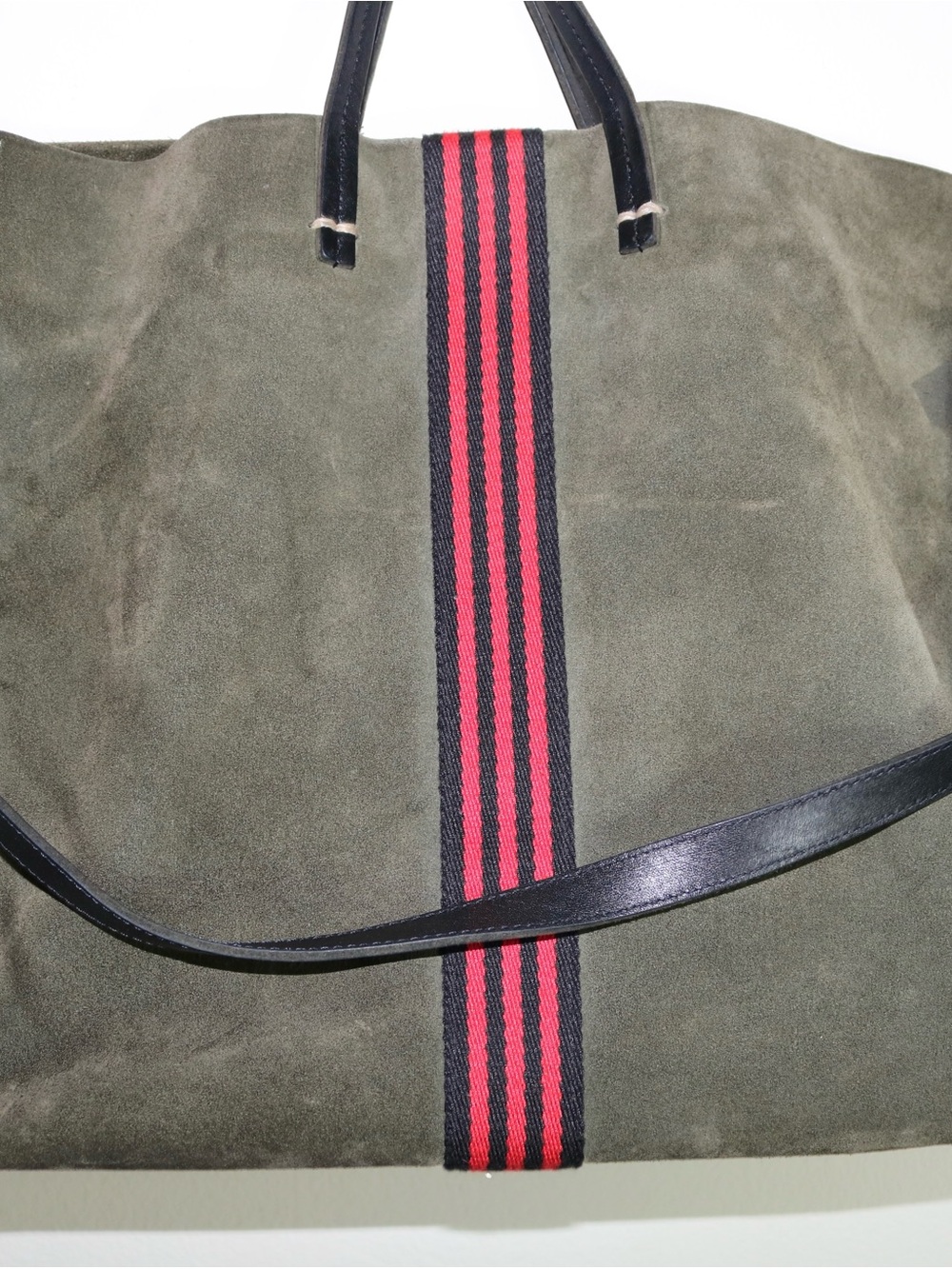 Clare V. Simple Tote in Army Suede - Picture 10 of 16